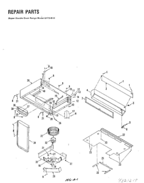 01 - SECTION Diagram and Parts List for 0783B10-1  Whirlpool Range