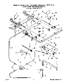Burner Diagram and Parts List for 1895*0A  Roper Range