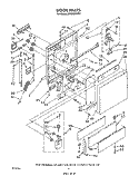 DOOR Diagram and Parts List for DP8350XVN1  Whirlpool Dishwasher