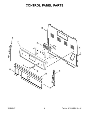 Part Location Diagram of W11546077 Whirlpool CNTRL-ELEC