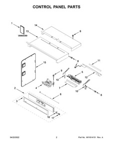 Part Location Diagram of W11416506 Whirlpool Tech sheet