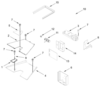 Venting Parts Diagram and Parts List for JPIGC748RM00  Whirlpool Range