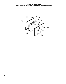 Oven Door Diagram and Parts List for 1423*0A  Roper Range