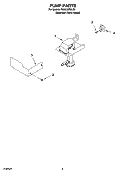 PUMP PARTS Diagram and Parts List for KUIA18PNLS3  KitchenAid Ice Maker