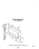 BACKGUARD Diagram and Parts List for SE950PEKW1  Whirlpool Range