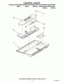 CONTROL PARTS Diagram and Parts List for KSCS23FVSS03  KitchenAid Refrigerator
