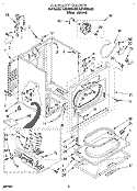CABINET Diagram and Parts List for LGR7858AN2  Whirlpool Dryer
