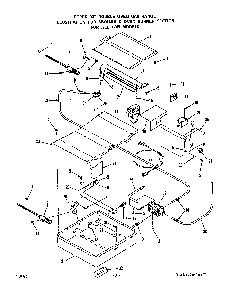 Broiler And Oven Burner Diagram and Parts List for 1765*0A  Roper Range