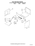 TOP VENTING PARTS Diagram and Parts List for KEMS378SWH05  KitchenAid Microwave Oven Combo