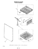 DISHRACK Diagram and Parts List for DU5504XM0  Whirlpool Dishwasher