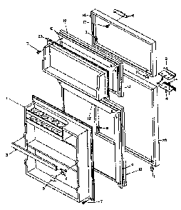 Part Location Diagram of 519112 Maytag Door handle