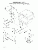 FREEZER LINER PARTS Diagram and Parts List for GI0FSAXVA01  Whirlpool Refrigerator