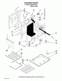 CHASSIS PARTS Diagram and Parts List for WDE150LVS01  Whirlpool Range