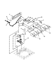 Controls And Water Inlet Parts Diagram and Parts List for WTW4850BW0  Whirlpool Washer