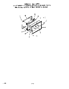 Oven Door Diagram and Parts List for 1213*3A  Roper Range