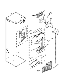 Refrigerator Liner Parts Diagram and Parts List for KBSD508ESS00  KitchenAid Refrigerator