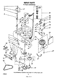DRIVE Diagram and Parts List for LA5380XMW0  Whirlpool Washer
