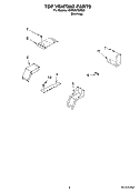 TOP VENTING PARTS Diagram and Parts List for KDSS907SSS01  KitchenAid Range
