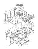 SHELF, LIT/OPTIONAL Diagram and Parts List for JWARG475WP01  Whirlpool Refrigerator