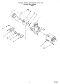 PUMP AND MOTOR Diagram and Parts List for DU811DWGU0  Whirlpool Dishwasher