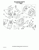BULKHEAD PARTS Diagram and Parts List for EED4400WQ1  Estate Dryer