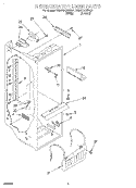 REFRIGERATOR LINER Diagram and Parts List for 7ED27DQXFW01  Whirlpool Refrigerator