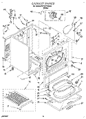 CABINET Diagram and Parts List for KGYE777BWH2  KitchenAid Dryer