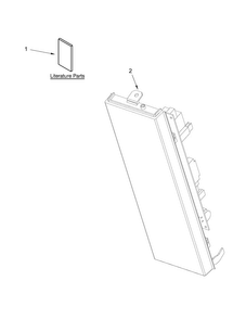 Control Panel Parts Diagram and Parts List for WMH73521CE1  Whirlpool Microwave