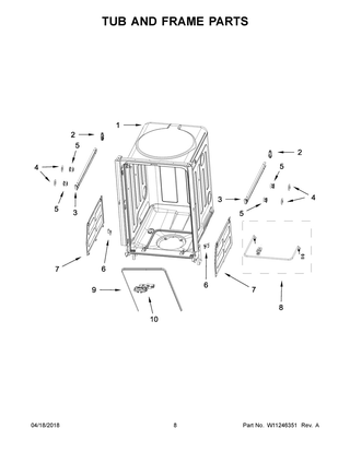 Part Location Diagram of W11662338 Whirlpool BRACKET