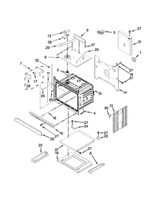 Oven Parts Diagram and Parts List for WOC97ES0ES00  Whirlpool Microwave
