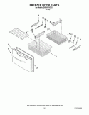 FREEZER DOOR PARTS Diagram and Parts List for GI5SVAXVQ03  Whirlpool Refrigerator