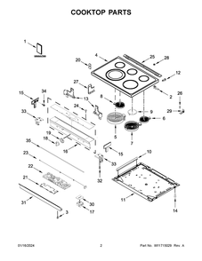 Part Location Diagram of W11766523 Whirlpool HARNS-WIRE