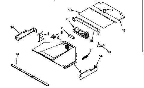 Part Location Diagram of 449809 Whirlpool Bracket, mounting - screw