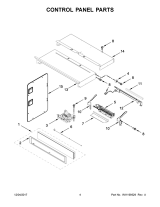 Part Location Diagram of W11200664 Whirlpool PANEL-SKIN