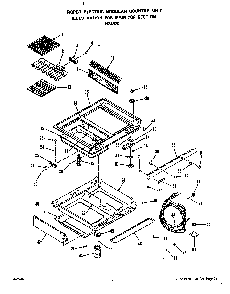 Main Top Diagram and Parts List for N3457*0  Roper Range