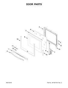 Part Location Diagram of W10898579 Whirlpool SPACER