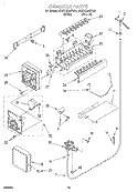 ICEMAKER, OPTIONAL Diagram and Parts List for 4KSRS22QFW01  KitchenAid Refrigerator
