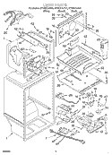 LINER Diagram and Parts List for GT22DKXJB01  Whirlpool Refrigerator