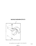WASHER GROUNDING Diagram and Parts List for LT4900XSW3  Whirlpool Washer Dryer Combo