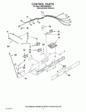 CONTROL PARTS Diagram and Parts List for KSRS25MWMS02  KitchenAid Refrigerator