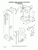 FREEZER LINER AND AIR FLOW PARTS Diagram and Parts List for KSSO36FTX03  KitchenAid Refrigerator