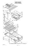 SHELF Diagram and Parts List for ET18HKXSW05  Whirlpool Refrigerator