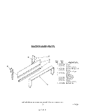 BACKGUARD Diagram and Parts List for SF302ESRW0  Whirlpool Range