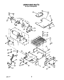 UPPER UNIT Diagram and Parts List for KSSS36DWX02  KitchenAid Refrigerator