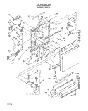 DOOR Diagram and Parts List for DU8000XR0  Whirlpool Dishwasher