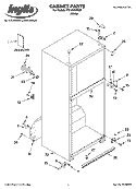 CABINET PARTS Diagram and Parts List for IT21AMXRQ01  Inglis Refrigerator
