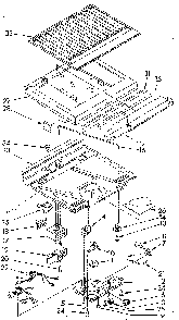 Compartment Separator Diagram and Parts List for ET18GKXSN03  Whirlpool Refrigerator