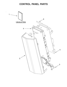 Control Panel Parts Diagram and Parts List for KMHC319EBL1  KitchenAid Microwave