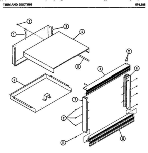 02 - Page 2 Diagram and Parts List for 874305  Whirlpool Microwave Oven Combo