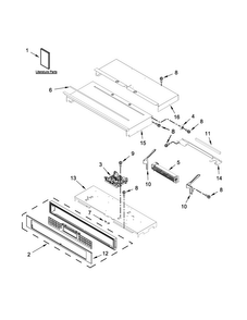 Part Location Diagram of W11087446 Whirlpool CONSOLE